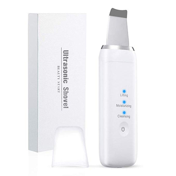 Facial Skin Scrubber Spatula Ultrasonic Blackhead Remover Pore Cleaner