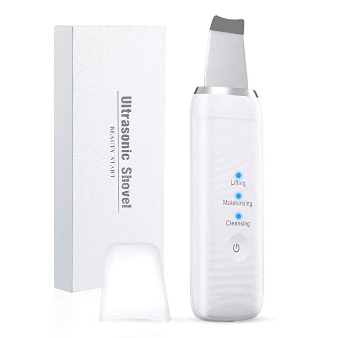 Facial Skin Scrubber Spatula Ultrasonic Blackhead Remover Pore Cleaner