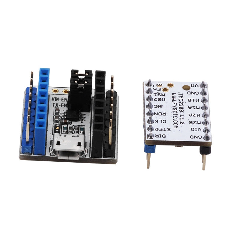 TMC2208 V1.0 Stepper Motor Driver + Tester Module With Stackable Headers Test Or Flash Parameter
