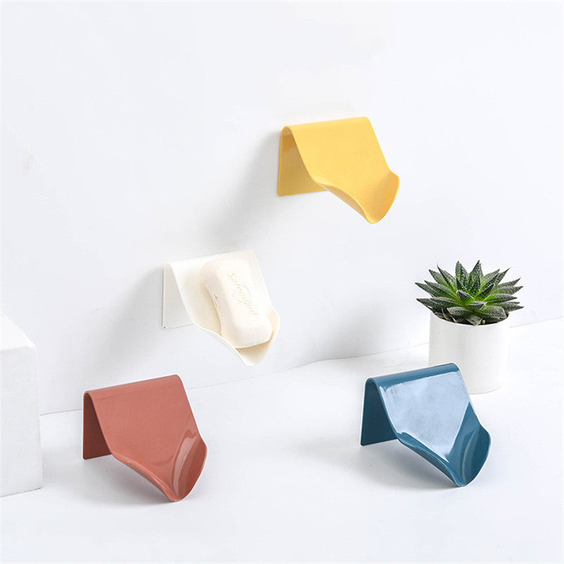 Soap Holder Bathroom Shower Soap Storage Box Dish Plate Tray Holder Bathroom Free Punching Drain Plastic Box Tray Wall Shelf Baskets