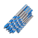 Drillpro 8Pcs Multi Purpose Carbide Tip Drill Bits Set Multi Construction Hole Saw Cutter for Concrete Masonry Ceramics Tiles Wood Plastic Metal Sheets and Aluminum