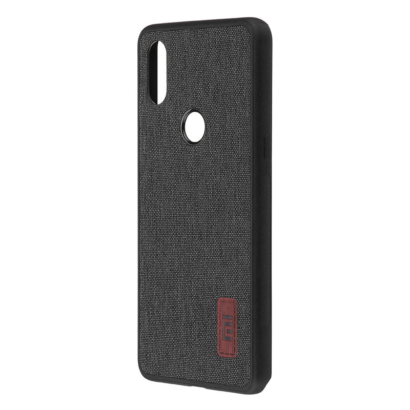 Bakeey Luxury Fabric Splice Soft Silicone Edge Shockproof Protective Case For Xiaomi Mi MIX 3