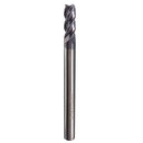 Drillpro 1-10mm 4 Flutes Tungsten Carbide Milling Cutter HRC50 Milling Cutter CNC Tool