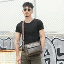 Men Leather Shoulder Bag Outdoor Travel Cross Body Messenger Handbag