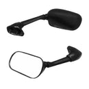 Pair Motorcycle Racing Rear View Side Mirrors For Yamaha YZF R6 R6S 2003-2008 Black
