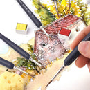 9 Pcs/set Hook Line Pen Set Paint Brush Watercolor Oil Acrylic Paintings Drawing Pens Brushes School Art Painting Supplies