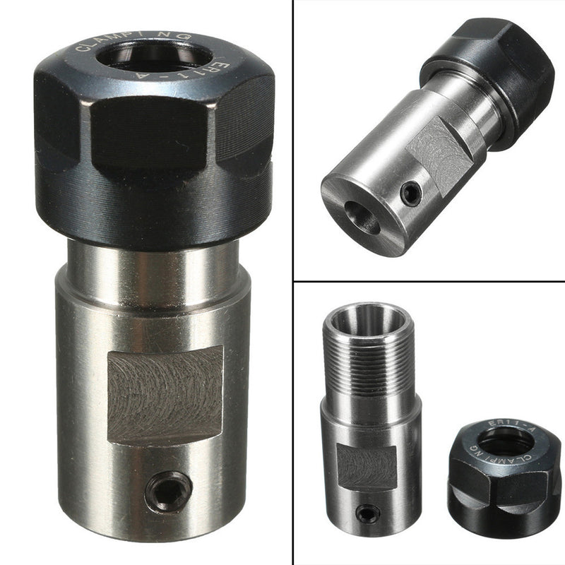 1/4 Inch 6.35mm ER11-A Collet Chuck Holder Motor Shaft Tool Holder Extension Rod