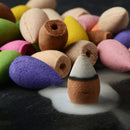 45PCS Cones Backflow Incense Burner Floral Cone With Tray Fragrance Scent Tower Mixed Aromatherapy Fresh Air