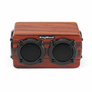 Kingneed S403 HiFi Wooden Wireless bluetooth Speaker Portable Stereo Outdoors Subwoofer with Mic