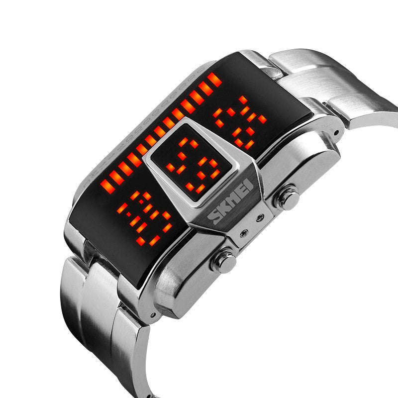 SKMEI 1179 LED Watch Fashion Alloy Case Swimming Men Sport Digital Watch