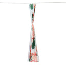 71''x71'' Long Peach Blossom Pattern Waterproof Polyester Shower Curtain with Hooks