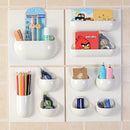 Wall Storage Basket Bathroom Kitchen Study Creative Hanger Holder Multifunctional Box Organizer