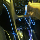 3M Flexible Neon EL Wire Light Atmosphere Car Strips Lamp Interior Decoration Strips Lighting + DC12V Driver