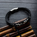 Hip Hop Simple Multi-layer Woven Tide Male Bracelet