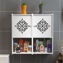 Bathroom Kitchen Storage Container Rack Wall Punch-free Toilet Washbasin Storage Cabinet