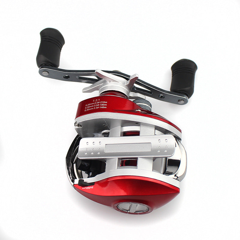 ZANLURE 7.2:1 17+1BB Metal Baitcasting Fishing Reel Long Shot Left / Right Hand Fishing Wheel