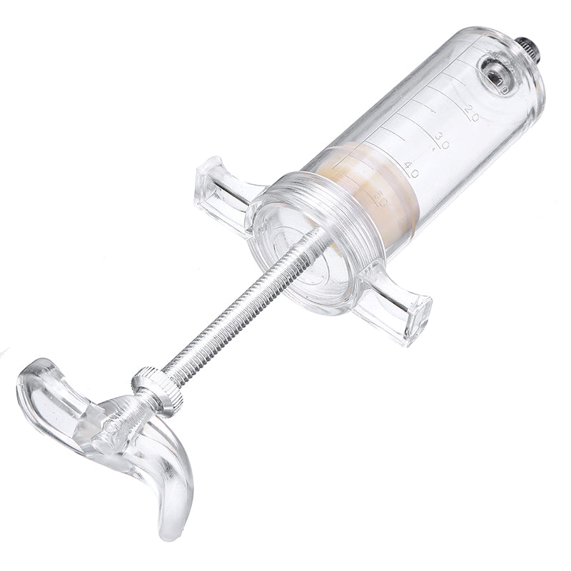 50cc Re-usable Injector Livestock Sheep Goat Cattle Drencher Adjust Dose Syringe