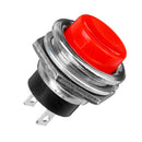 2Pcs 3A 125V Momentary Push Button Switch OFF-ON Horn Red Plastic