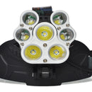 XANES 2500LM 3T6+4XPE 4 Switch Modes USB Charging 90 Rotation Deformation Bicycle Headlamp