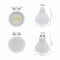 CLAITE AC220V Transparent Milky White Lamp Cover GU10 MR16 5W 7W LED Spotlight Bulb for Home Indoor Decor