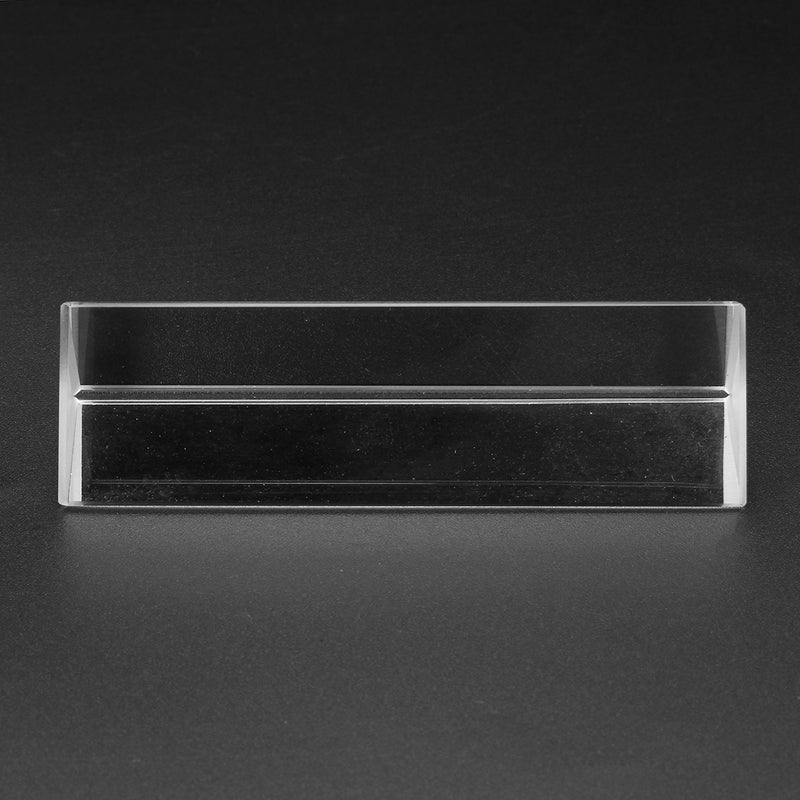 8cm Optical Glass Triple Triangular Prism Physics Teaching Light Spectrum