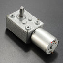 JSX1650-370 DC 12V 5RPM Worm Gear Motor 6mm Shaft High Torque Turbine Worm Gear Reduction Motor