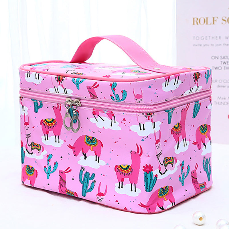 Print Cute Large-capacity Cosmetic Bag Waterproof Travel Portable Wash Bag