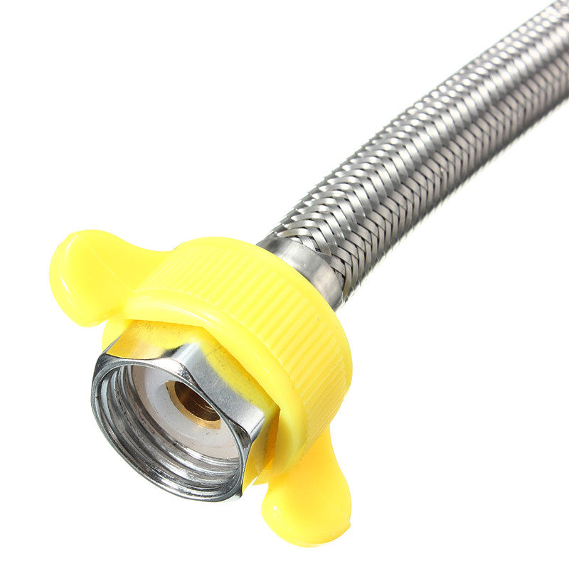 Single Cold Faucet Outlet Foot Plate 1m Flexible Hose Foot Pedal Valve Lab Home Kitchen