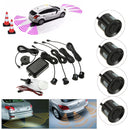 4 Parking Sensors Car Reverse Rear Radar System Kit Sound Alarm