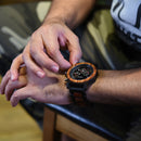 BOBO BIRD R15 Stopwatch 24 Hours Fashionable Unisex Wrist Watch Creative Quartz Watch