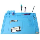 DANIU 45x30cm Magnetic Heat Insulation Silicone Pad Desk Mat Maintenance Platform with Magnetic Section