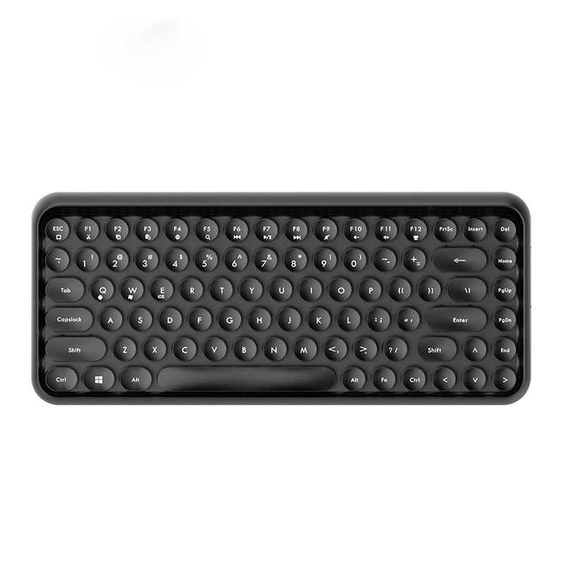Ajazz 308i bluetooth 3.0 Wireless Gaming Office Keyboard 84 Keys Classic Round Keys