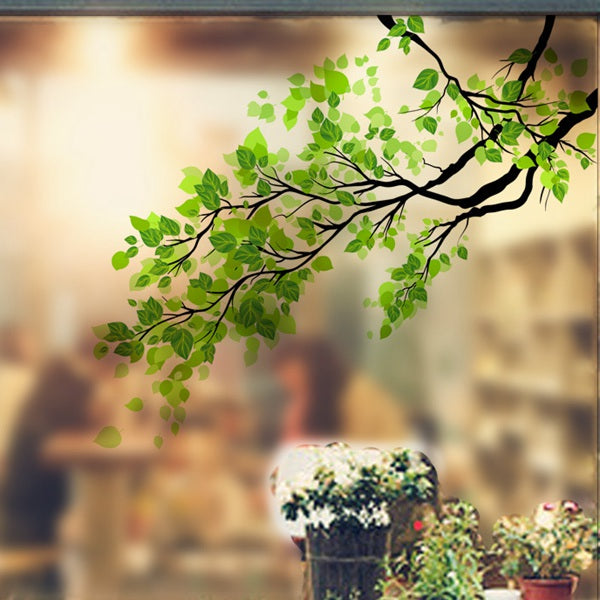 60x58cm Frosted Opaque Glass Window Film Tree Privacy Glass Stickers Home Decor