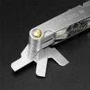 52 Blades Metric Whitworth 55/60 Screw Pitch Thread Measuring Gauge Checker