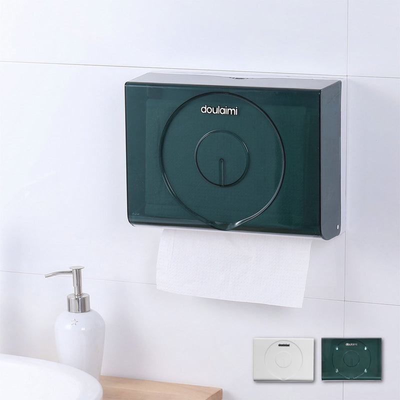 Toilet Hand Paper Towel Dispenser Wall Mounted Tissue Box Holder Bathroom Kit