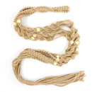 85cm Hemp Jute Rope Plant Hanger Flower Pot Holder Macrame Hanging Basket With Bead