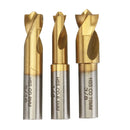 Drillpro 3pcs 6.5mm 8mm 10mm HSS CO Spot Weld Sheet Metal Hole Cutter Solder Joint Removal Drill Bits Tools Kit
