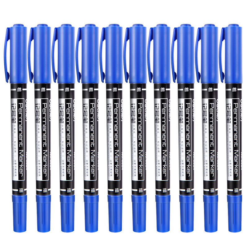 Deli 6824 12 Pcs/box Double-head Marker Pens Dual Head Marker Pen Hand-painted Artist Marking Pens Gifts for Kids Childrens