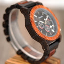 BOBO BIRD R15 Stopwatch 24 Hours Fashionable Unisex Wrist Watch Creative Quartz Watch