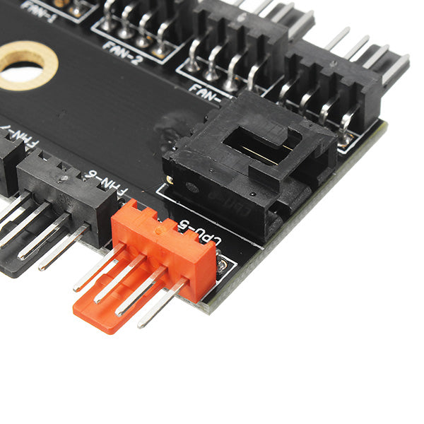 5pcs 12V 10 Way 4pin Fan Hub Speed Controller Regulator For Computer Case With PWM Connection Cable