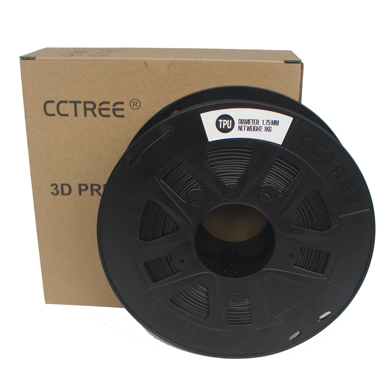 CCTREE Black/White/Red/Transparent/Yellow 1.75mm 1Kg/Roll TPU Filament for 3D Printer Reprap