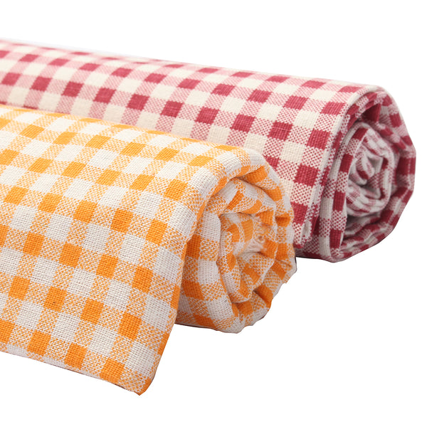 1.55M Cotton Linen Fabric Vintage 1.55M Patchwork Batiks Grid Bundle Sewing Photography Props