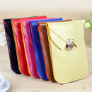 Universal Woman Double Layer Wallet Case Phone Bag Mobile Package for under 5.8-inch Phone