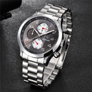 BENYAR 5133 Fashion Men Watch Chronograph Waterproof Luminous Display Full Steel Quartz Watch