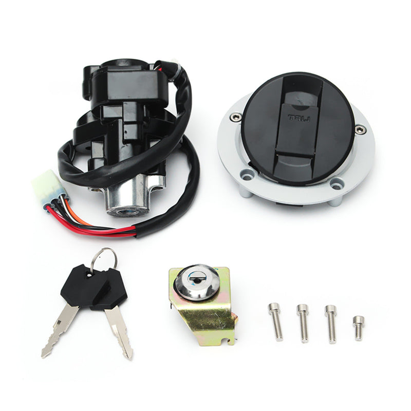 Ignition Switch Lock & Fuel Gas Cap Key Seat For Suzuki GSXR600 750 1000 03-15
