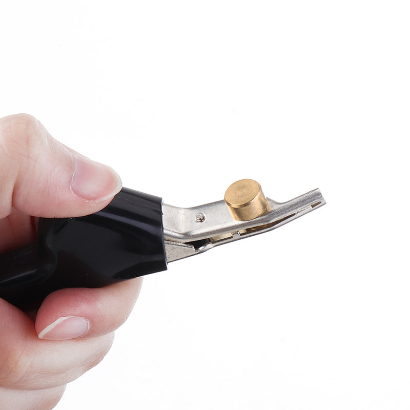 White Copper Multipurpose Barbed Test Alligator Clip Test Connector Red and Black Multimeter Test Parts