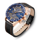 MINI FOCUS MF0002G Chronograph Men Wrist Watch Working Sub-dials Quartz Movement Watches