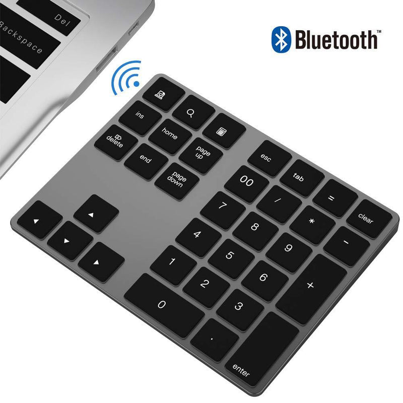 bluetooth Digital Keyboard Aluminum Alloy Wireless Digital Keyboard Applicable To Apple Laptop Office Computer