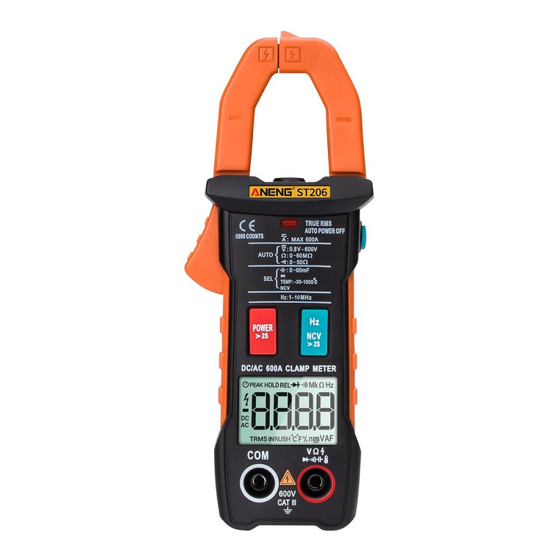 ANENG ST206 Digital Multimeter Clamp Meter 6000 Counts True RMS Amp DC/AC Current Clamp Tester Meters Voltmeter