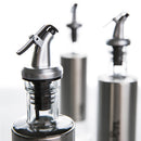 KCASA 300ML Olive Oil Dispenser Bottles with Funnel Stainless Steel Oil Pourer Dispensing Bottles Oil Vinegar Sauce Bottle